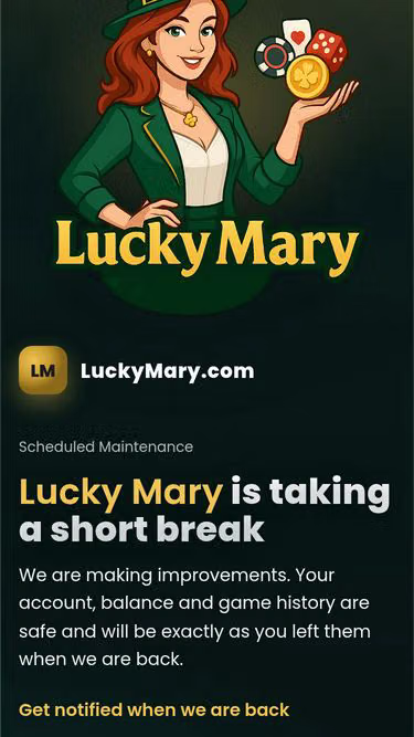 Screenshot of luckymary.site