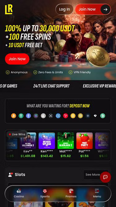 Screenshot of luckyrollers.io