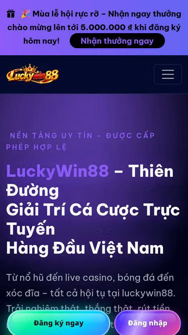 Screenshot of luckywin88.site