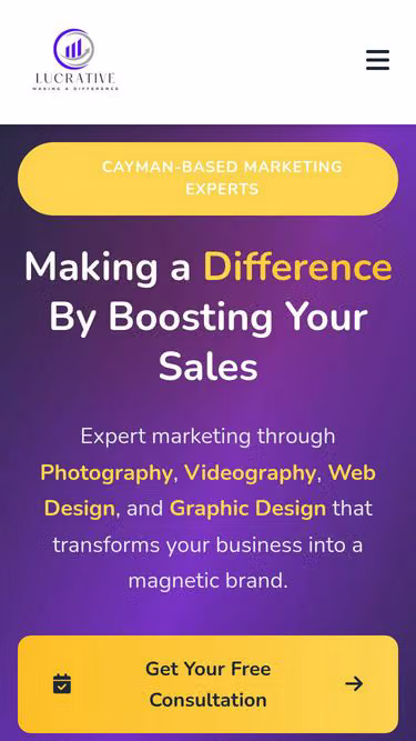 Screenshot of lucrative.marketing