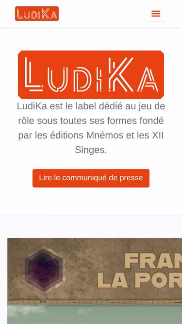 Screenshot of ludika.fr