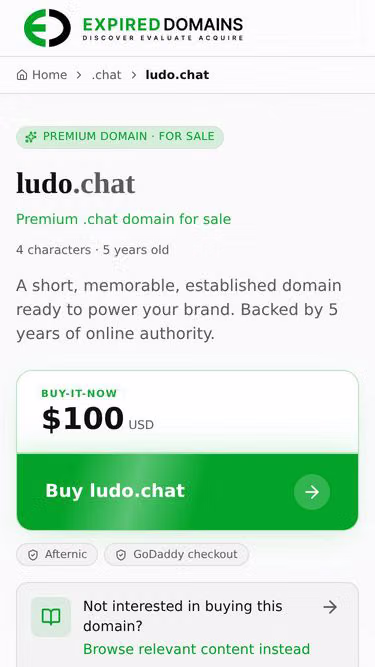 Screenshot of ludo.chat