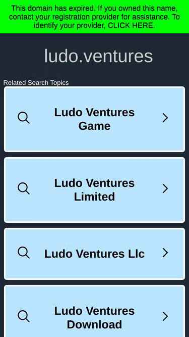 Screenshot of ludo.ventures