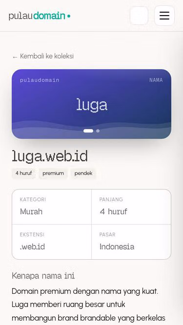 Screenshot of luga.web.id