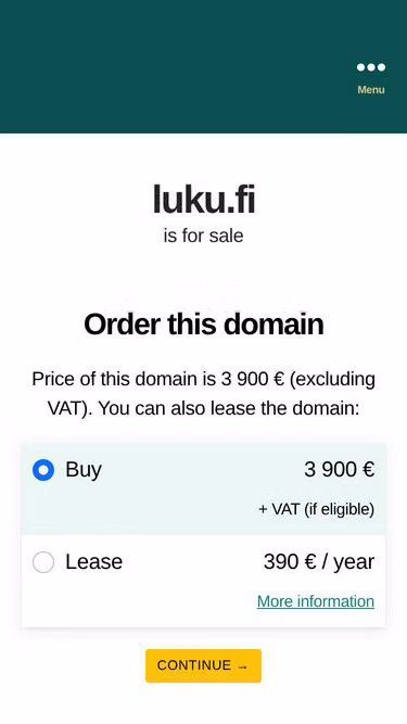 Screenshot of luku.fi