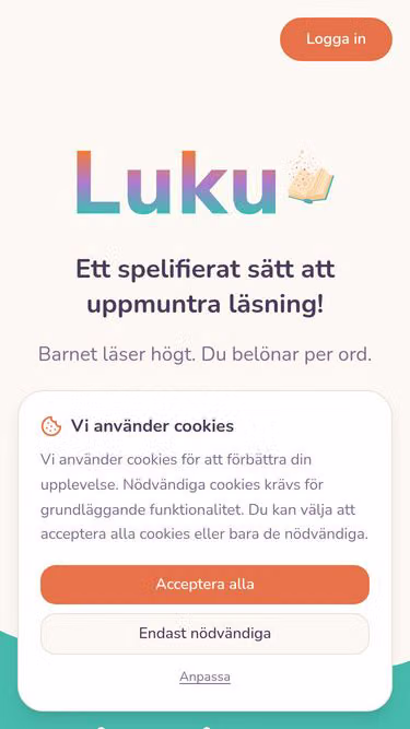 Screenshot of luku.se
