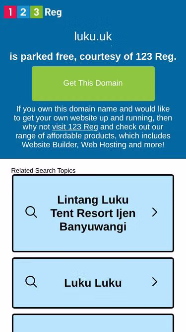 Screenshot of luku.uk