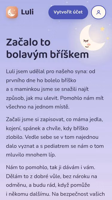Screenshot of luli.cz