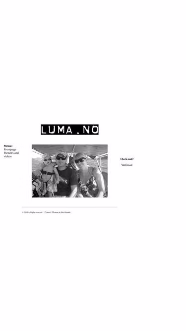 Screenshot of luma.no
