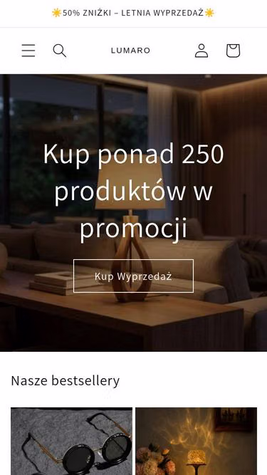 Screenshot of lumaro.com.pl