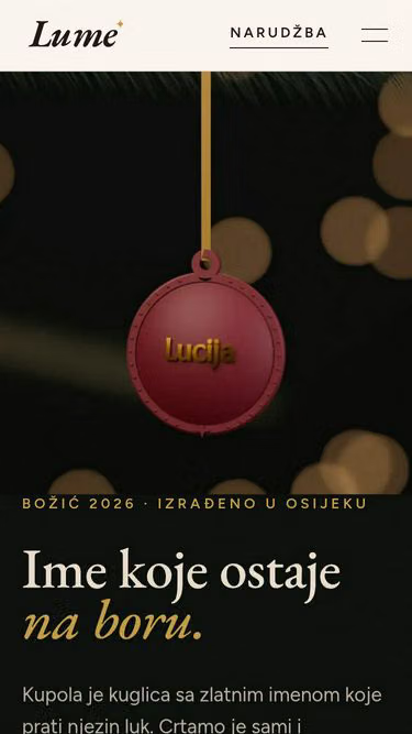 Screenshot of lume.hr