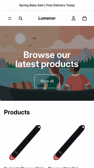 Screenshot of lumenor.com.au
