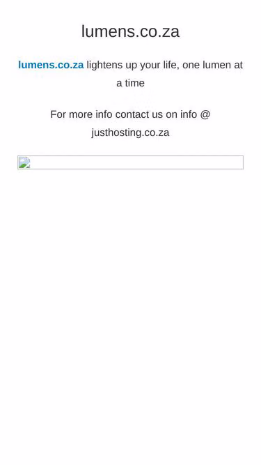 Screenshot of lumens.co.za