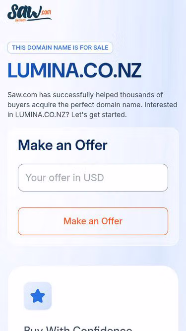 Screenshot of lumina.co.nz