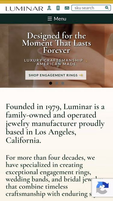 Screenshot of luminar.com