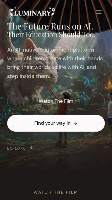 Screenshot of luminary.sg