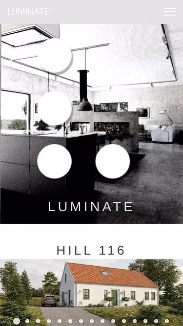 Screenshot of luminate.se