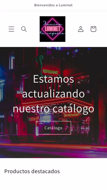Screenshot of luminet.cl