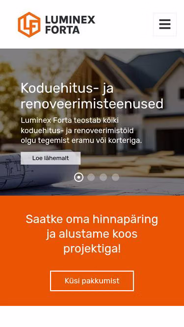 Screenshot of luminex.ee