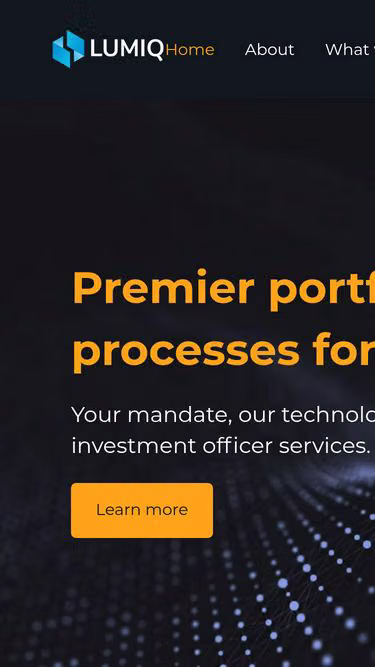 Screenshot of lumiq.com