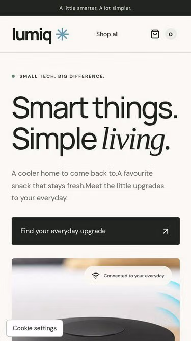 Screenshot of lumiq.win