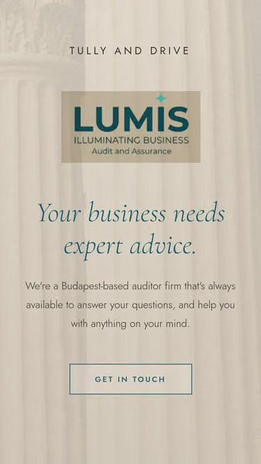 Screenshot of lumis.hu