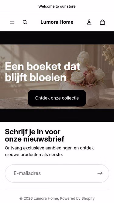 Screenshot of lumorahome.be
