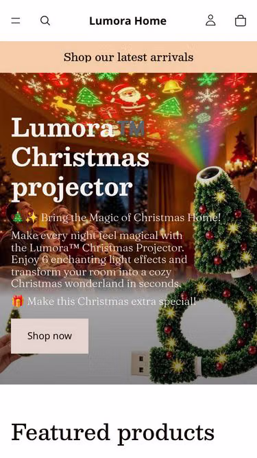 Screenshot of lumorahome.ca