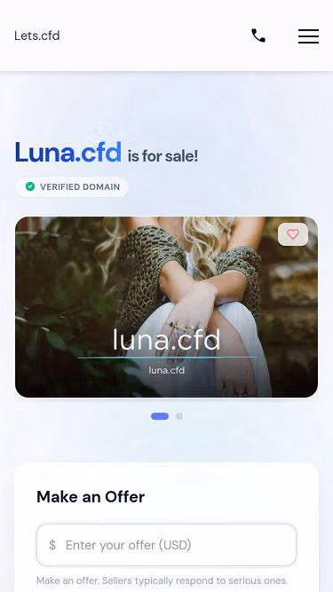 Screenshot of luna.cfd