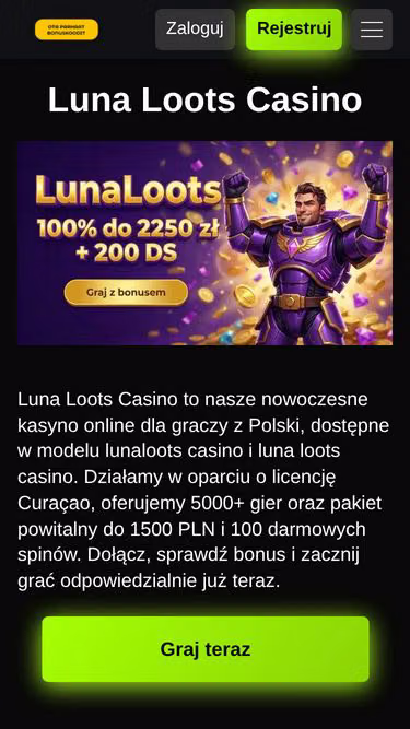 Screenshot of lunaloots.com.pl