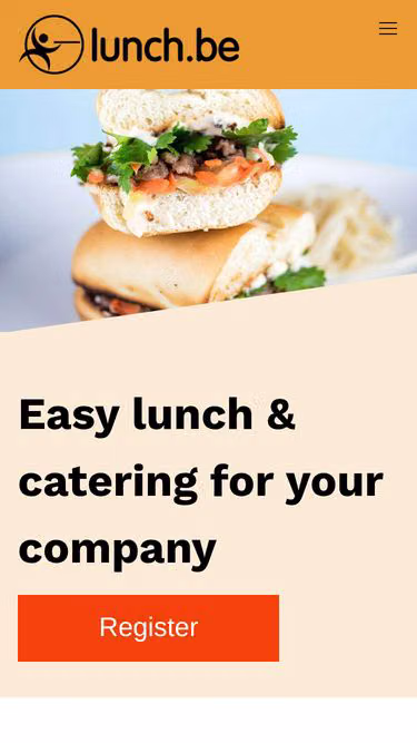 Screenshot of lunch.be