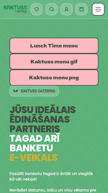 Screenshot of lunchtime.lv