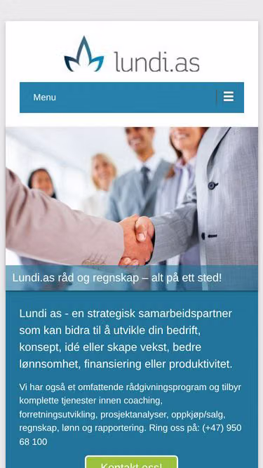 Screenshot of lundi.dk