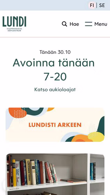 Screenshot of lundi.fi