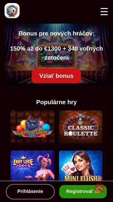 Screenshot of lunubet.sk