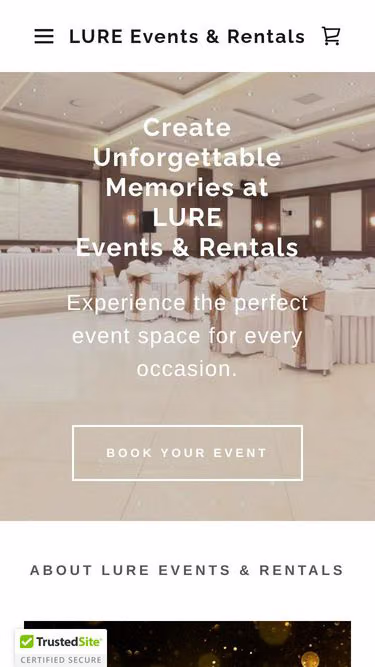Screenshot of lure.events