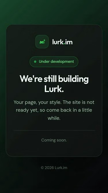 Screenshot of lurk.im
