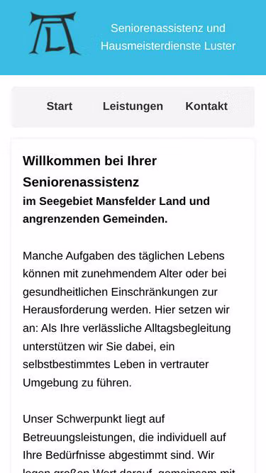 Screenshot of luster.de