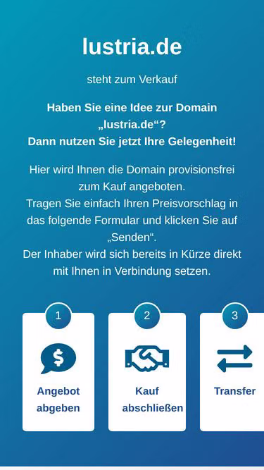 Screenshot of lustria.de
