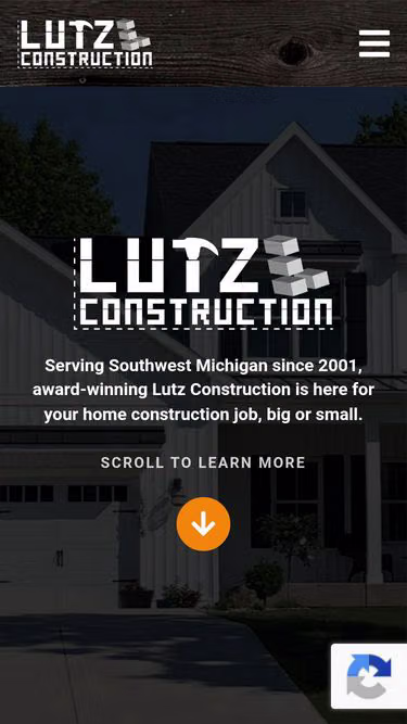 Screenshot of lutz.construction
