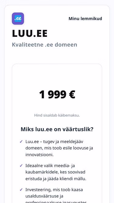 Screenshot of luu.ee