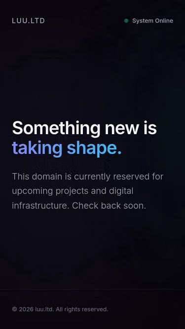 Screenshot of luu.ltd