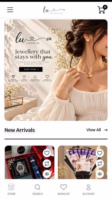 Screenshot of luvora.pk