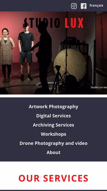Screenshot of lux.ca