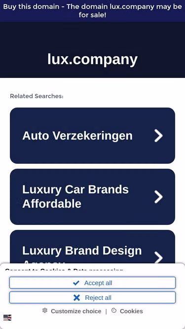 Screenshot of lux.company