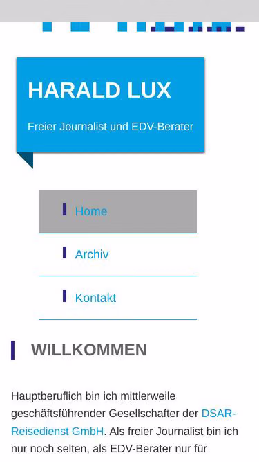 Screenshot of lux.de