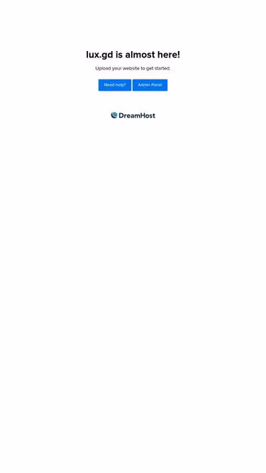 Screenshot of lux.gd