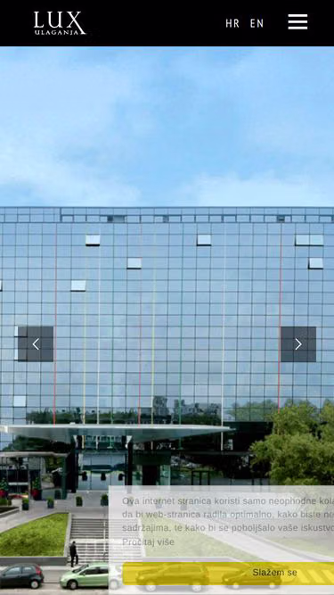Screenshot of lux.hr