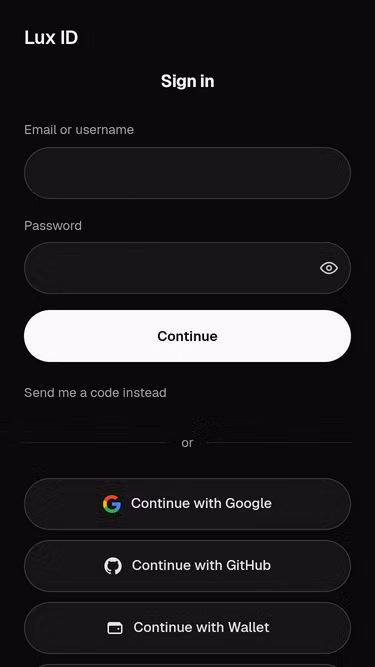 Screenshot of lux.id