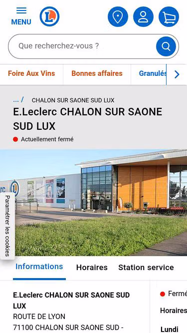 Screenshot of lux.leclerc